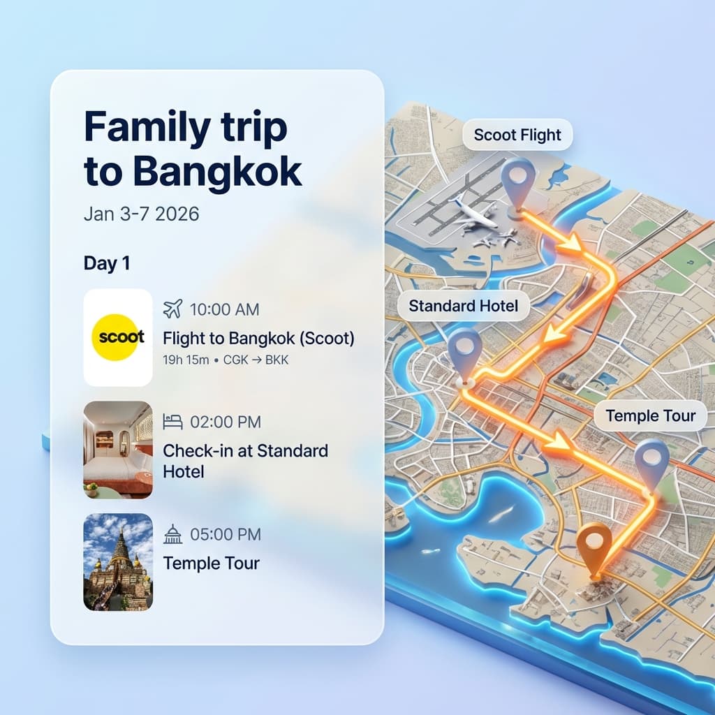 Effortless Itineraries Visual
